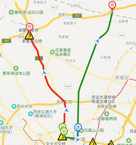 成绵复线高速实时路况，科技监控，畅通出行